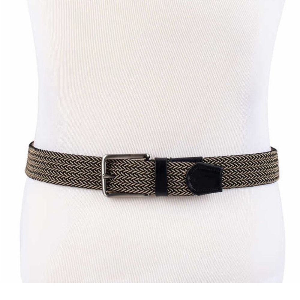 Tommy Bahama Men's Black Khaki Stretch Belt Size L-XL